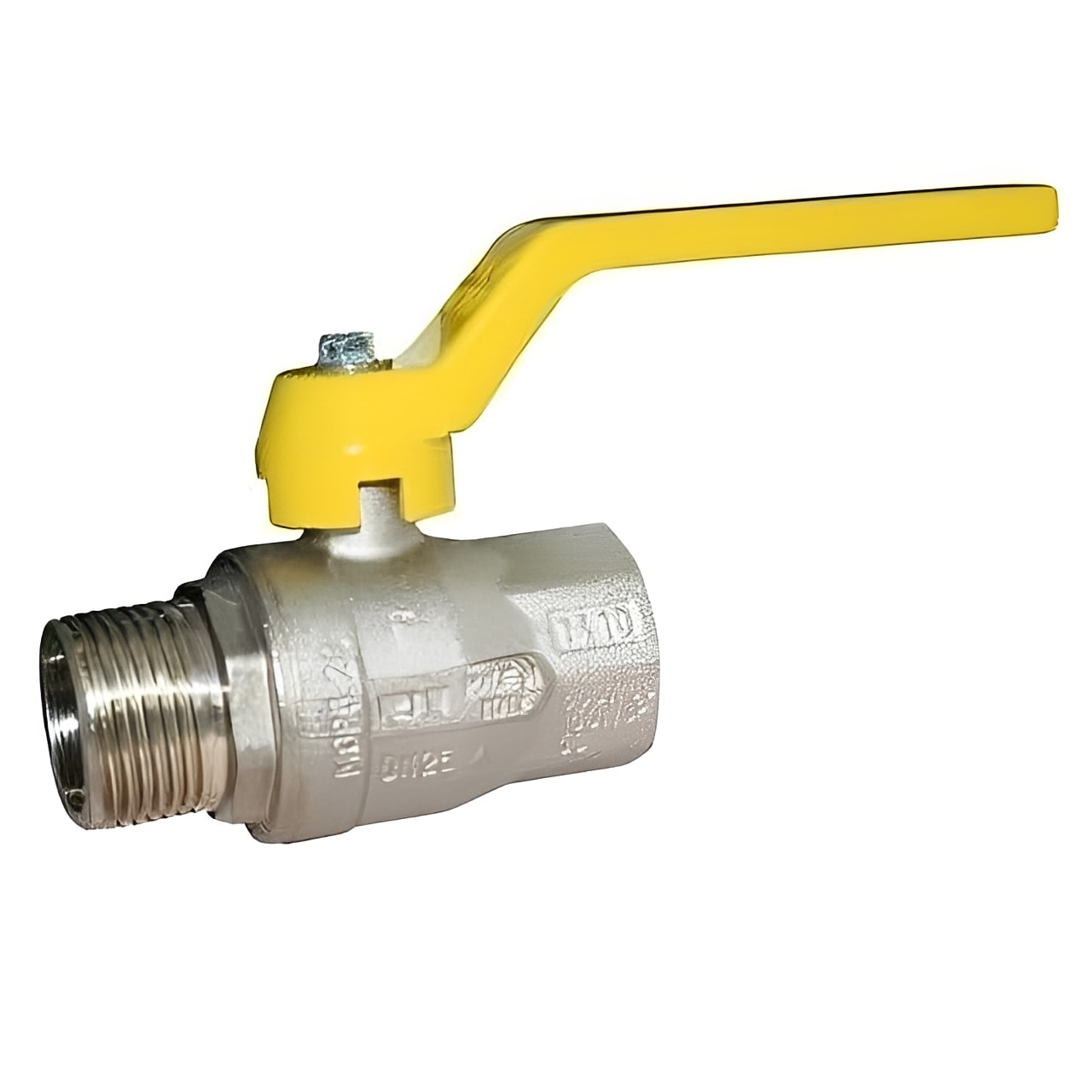 Brass Ball Valve BSI Gas Approved Male x Female Yellow Lever for gas piping systems with simplified installation.