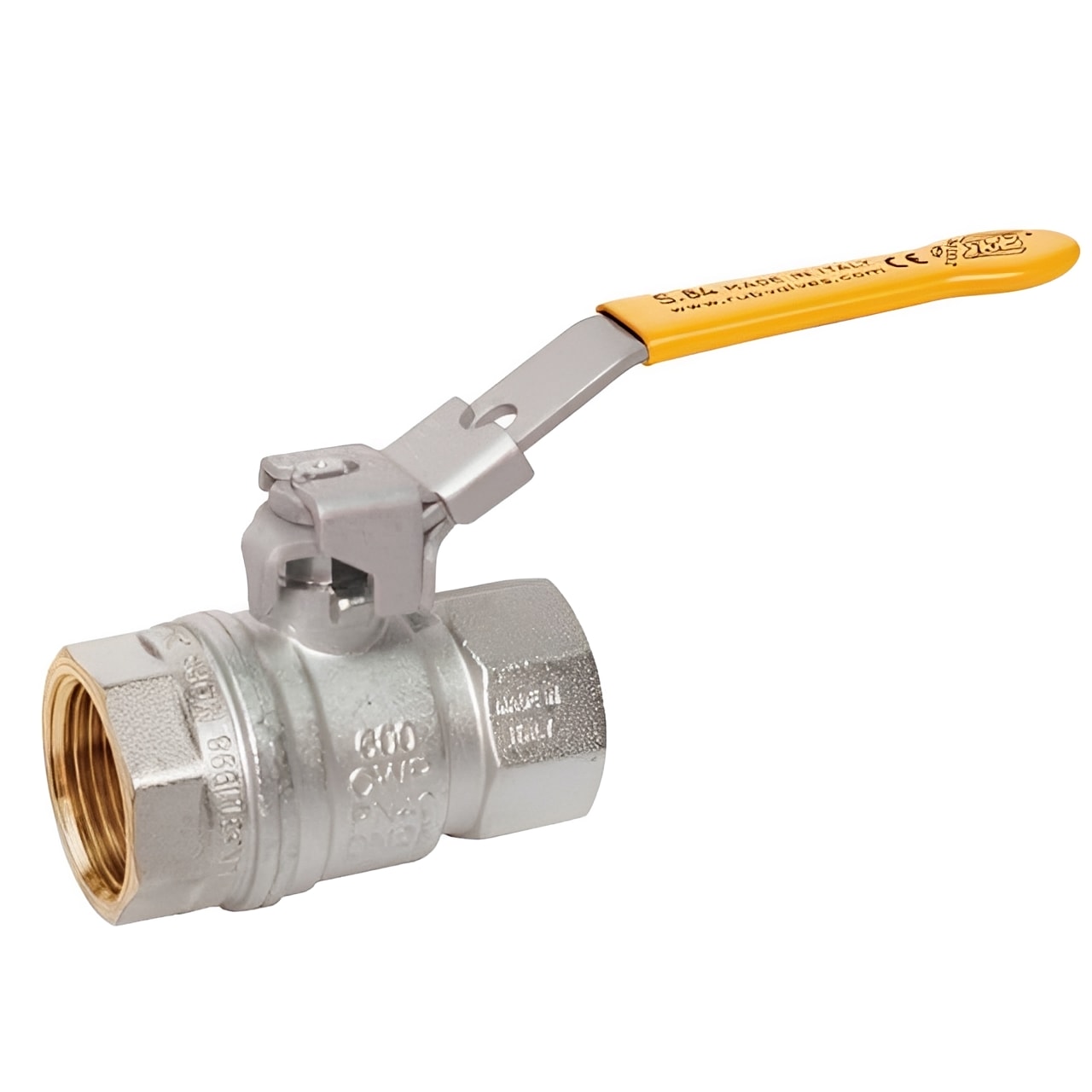 Brass Ball Valve EN331 Gas Approved with Locking Lever for safe and compliant gas service installations.