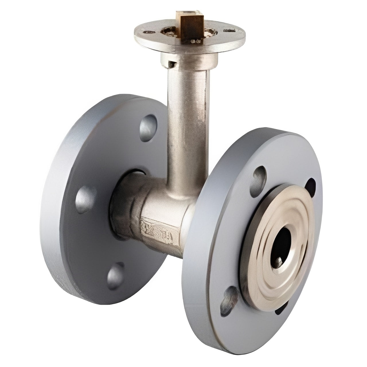 Brass Ball Valve PN16 - Rotating Flanges & ISO Top Full-Bore showcasing durable design and bolted flange connections.