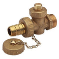 Brass Boiler Drain Cock with Swivel Nut and Cap for efficient drainage in plumbing systems