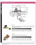 Brass Boiler Drain Valve - BSPP Screwed Connection diagram showing dimensions and specifications.