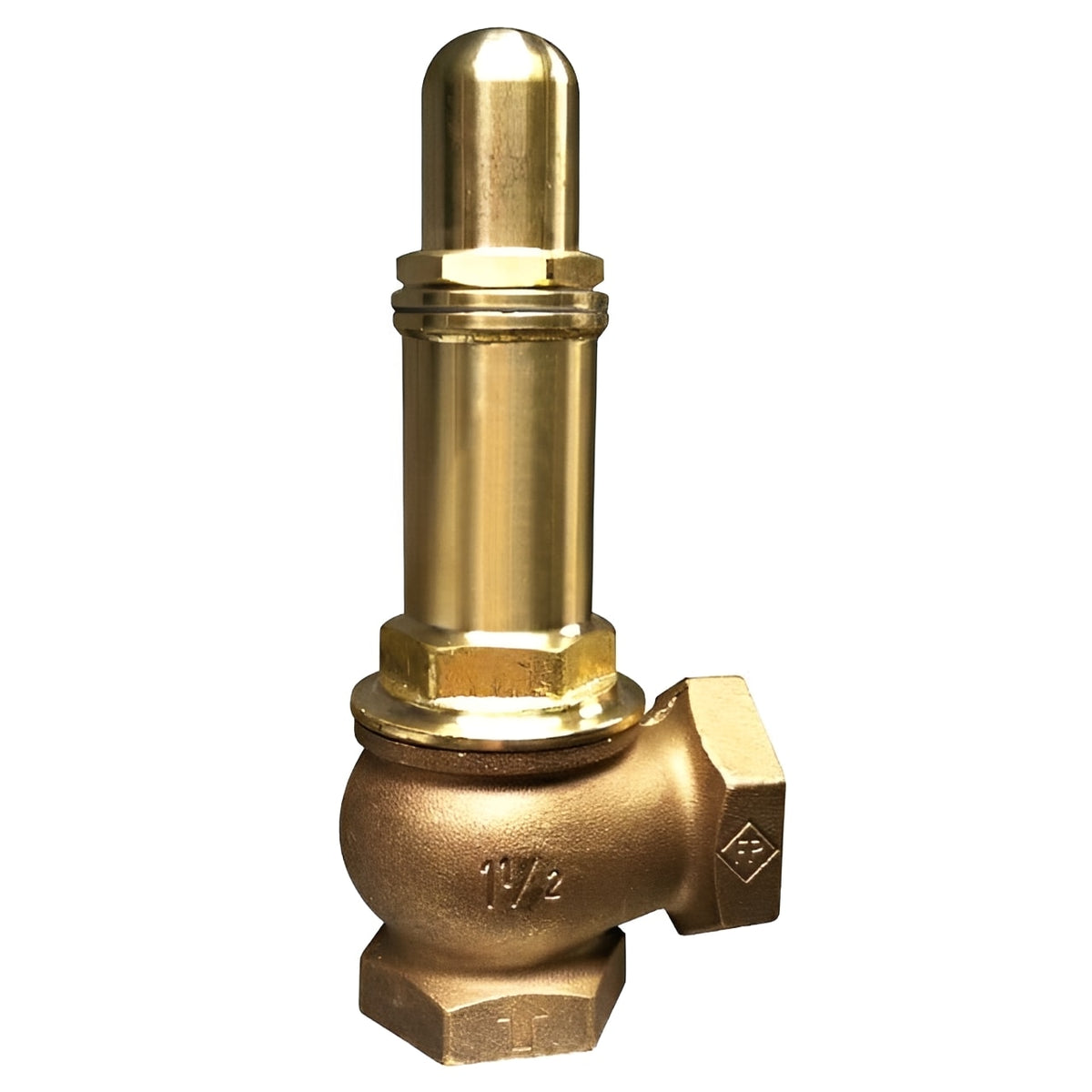 Brass Safety Relief Valve PN25 Metal Seat Screwed BSPP Female showcasing its robust metal construction and reliable design.