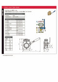Brass Lever Gate Valve - 4 Bar Pressure Rating product information, specifications, and dimensions.