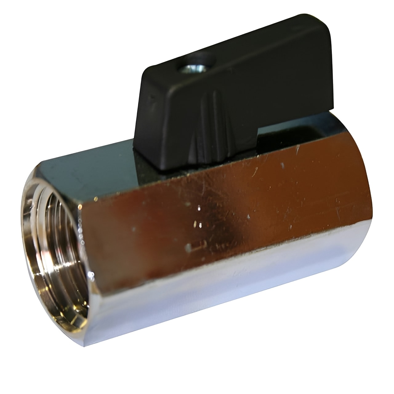 Brass Mini Ball Valve Female x Female Chrome WRAS Approved PN16 for isolating water flow