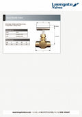 Brass Needle Valve - BSPP Screwed 3000psi Handwheel Flow Control specifications and dimensions overview.