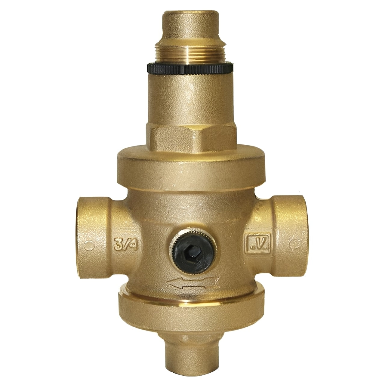 Brass Pressure Reducing Valve - 25 Bar WRAS Approved for reliable water system regulation.