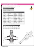 Brass Pressure Reducing Valve PN25 with Filter - BSPP Male specifications and diagram.
