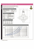 Brass Pressure Reducing Valve PN40 - Female BSPP Union Ends specifications and pressure performance chart