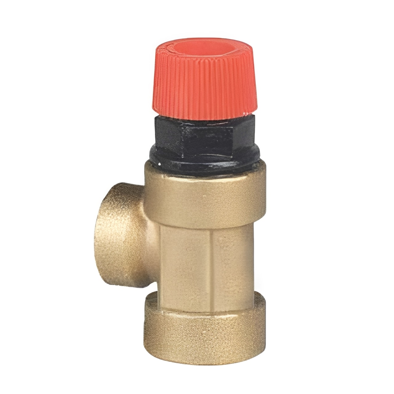 Brass Safety Valve for Heating Systems - BSPP PN10 ensuring operational safety and longevity in heating systems.