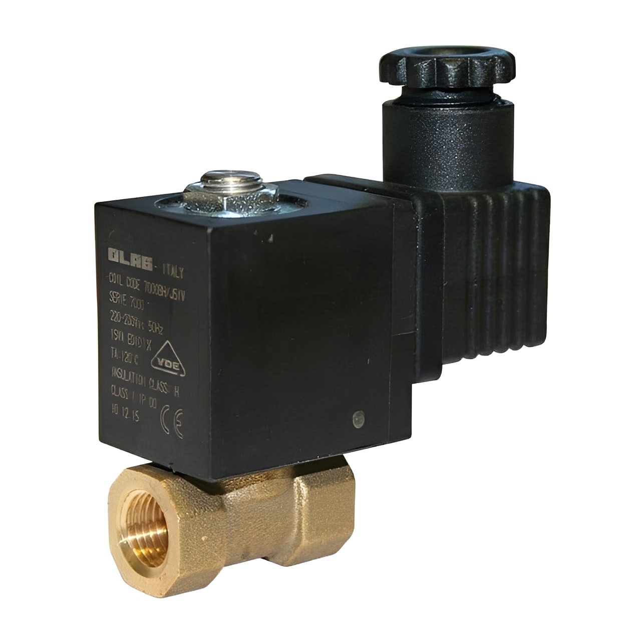 Direct Acting Brass Solenoid Valve 1/8" - 1/4" BSPP NC for small bore pipework, reliable, compact design.