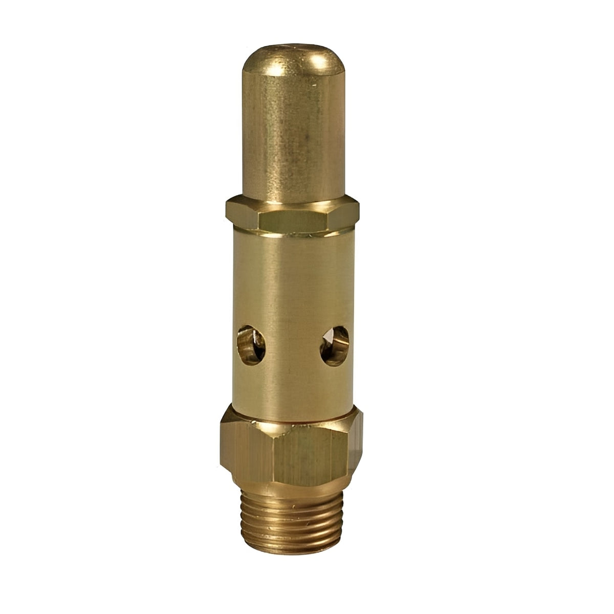 Brass Spring Safety Relief Valve - Metal Seat PN25, robust pressure management solution for industrial use.