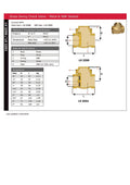 Brass Swing Check Valve - Metal & NBR Seated specifications and dimensions for LV 2250 and LV 2251.