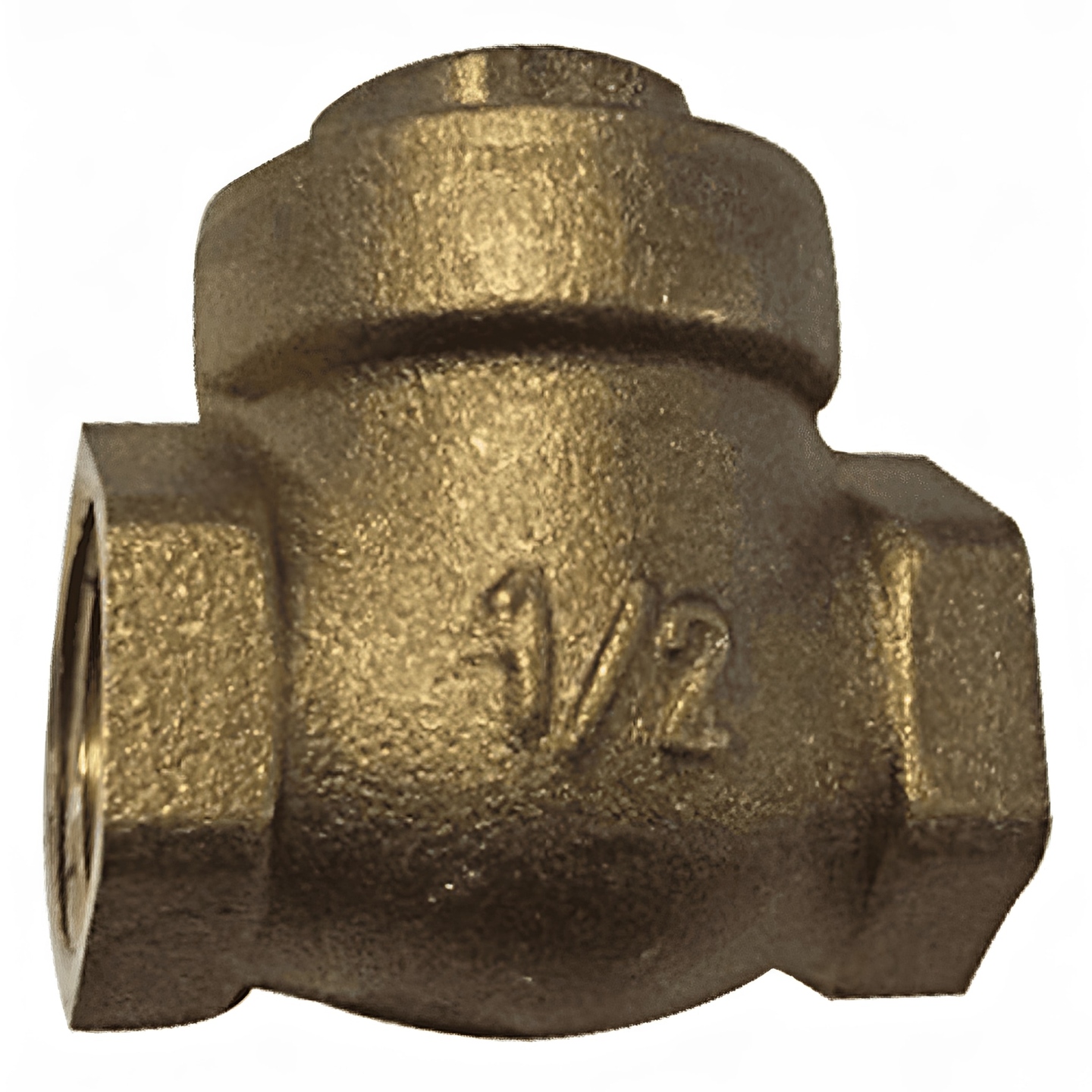 Brass Swing Check Valve - BSP Female Threaded Metal Seat for reliable flow control and durable connection.