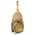Brass Vacuum Tanker Gate Valve - Agri Square Flanged for agricultural vacuum tanker systems.