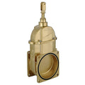 Agri Brass Vacuum Tanker Gate Valve - Square Flanged 4 Bar for efficient slurry and liquid waste management.