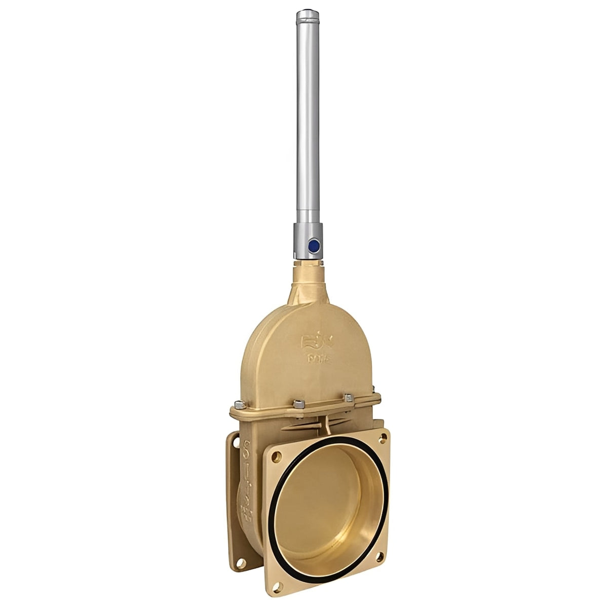 Brass Vacuum Tanker Gate Valve with Hydraulic Jack showcasing its robust design for efficient flow control.