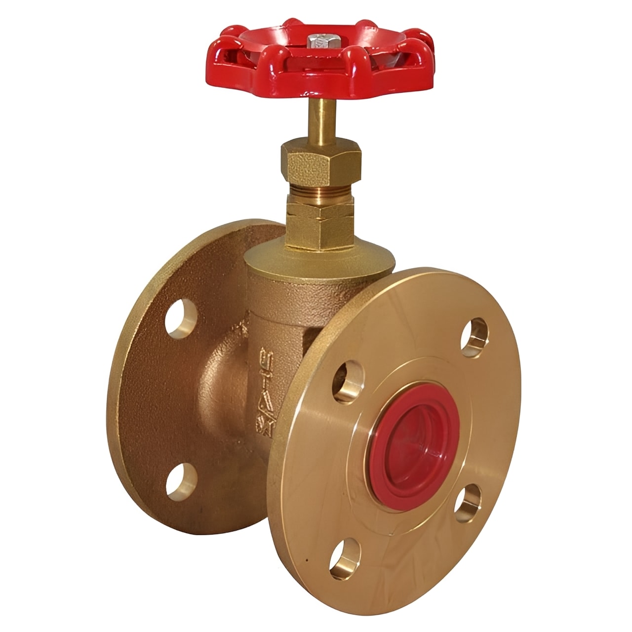 Bronze Gate Valve - Flanged PN16 BS:1400 LG2 Alloy for reliable shut-off and durable construction.