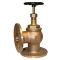 Bronze Globe Valve - Angle Pattern SDNR Flanged PN16 for precise flow regulation and backflow prevention.