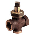 Bronze 2-Way Plug Cock Valve with Gland - PN10 BSPP Screwed for reliable shut-off and flow diversion.