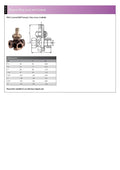Bronze 3-Way Plug Cock Valve with Gland - BSPP Screwed dimensions and technical specifications