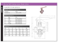 Bronze Self-closing Lever Globe Valve - PN16 BSPP Screwed specifications and diagram.