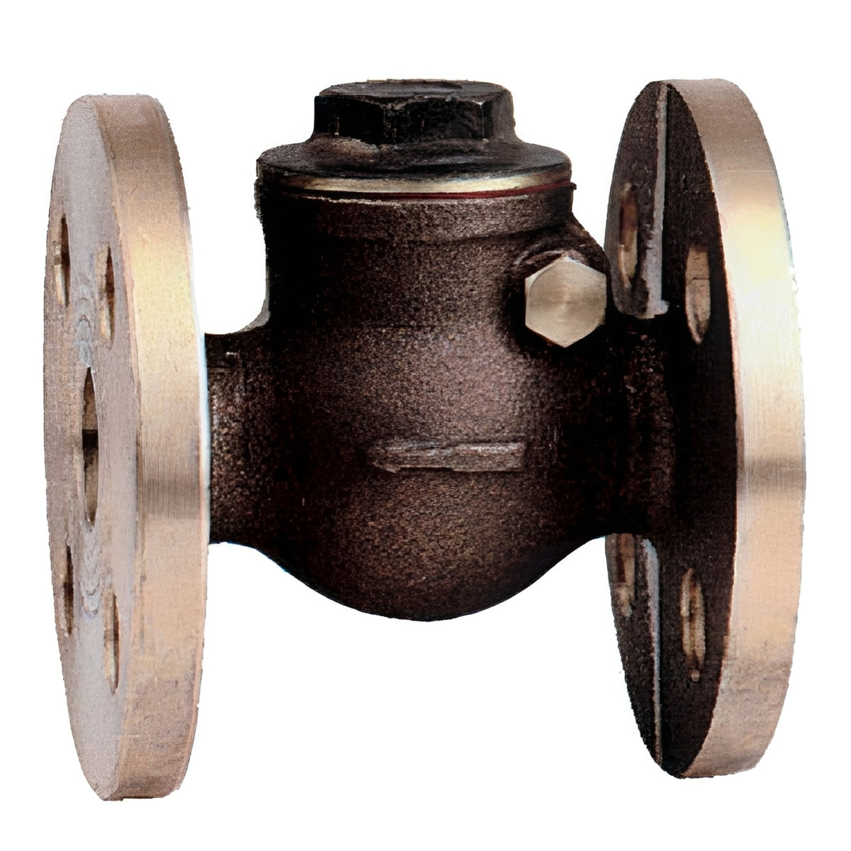 Bronze Swing Check Valve - Flanged PN16 Metal Seat for one-way flow control in industrial systems.