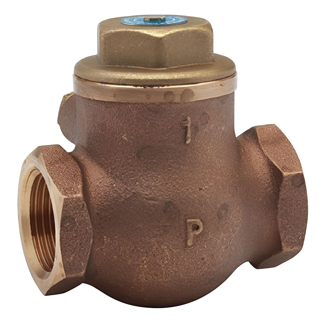 Bronze Swing Check Valve - PN25 BSPT Threaded PN25 for efficient one-way flow in industrial systems.