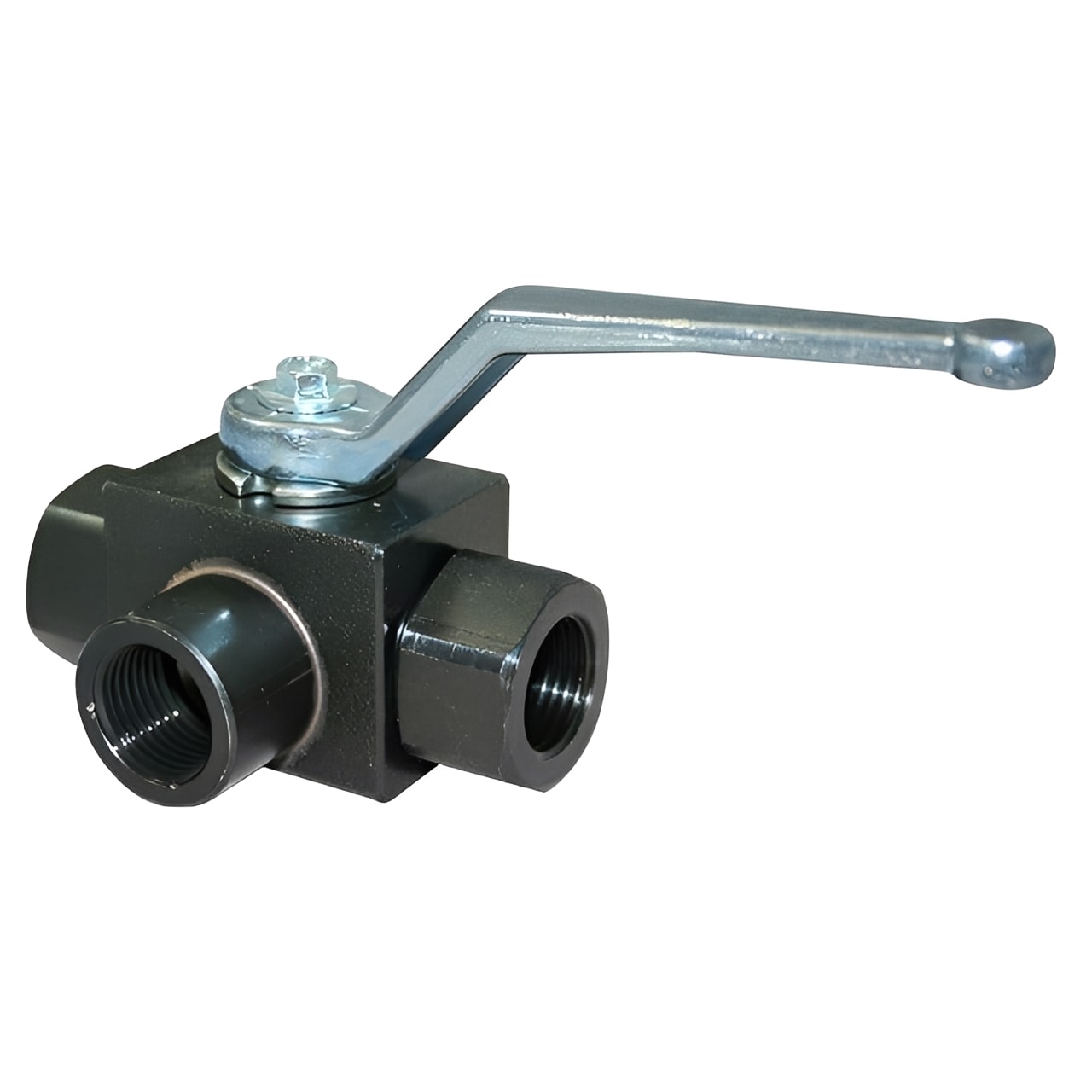 Carbon Steel Hydraulic Ball Valve BK3/SK3 Series BSPP Threaded with lever for flow control