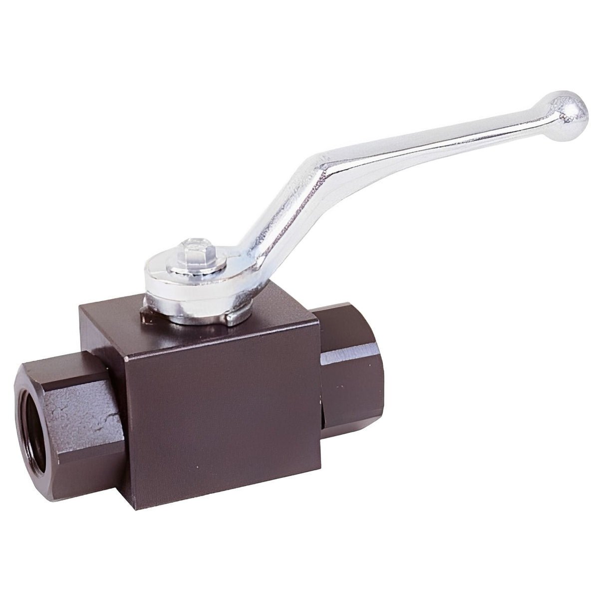 Carbon Steel Hydraulic Ball Valve - BKH Series Full Bore with lever and robust body for high-pressure systems.