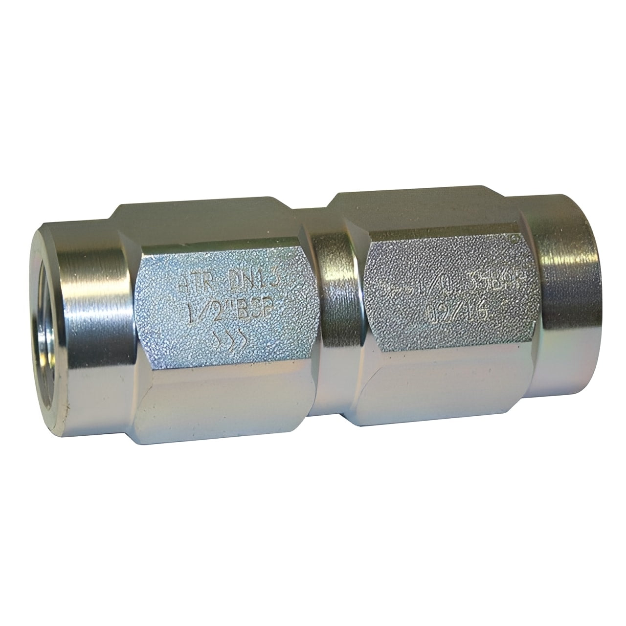 ATR Series Carbon Steel Hydraulic Inline Check Valve - BSPP with a durable carbon steel body.