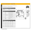 Cast Iron Flanged PN6 Check Valve - Brass Seat/Disc technical specifications and features.