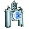 Cast Iron Duplex Basket Strainer Flanged PN16 - 304 Stainless Steel on display showcasing its robust design.