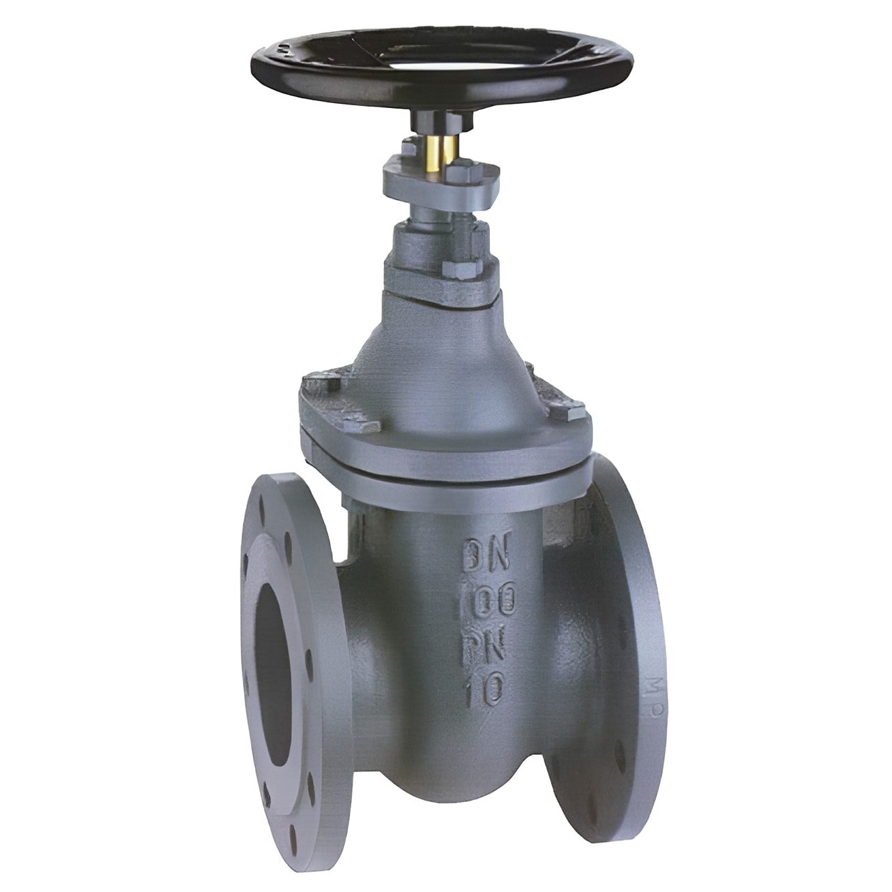 Cast Iron Gate Valve - Flanged ANSI 150 PN16 Non-Rising Stem for industrial piping systems.