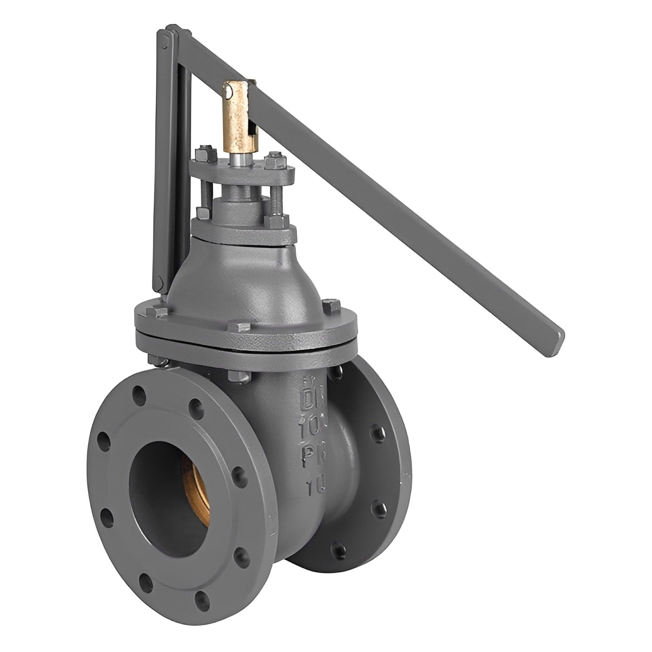 Cast Iron Quick-Closing Gate Valve - Flanged PN16 PN10 designed for rapid shut-off and industrial applications.