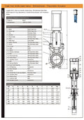 Cast Iron Bidirectional Knife Gate Valve PN10 Double Acting specification sheet and details.