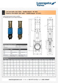 Cast Iron Knife Gate Valve - Handwheel Operated Wafer PN10 specifications and features sheet.