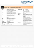 Technical data sheet for Cast Iron Knife Gate Valve - Handwheel Operated Wafer PN10 products.