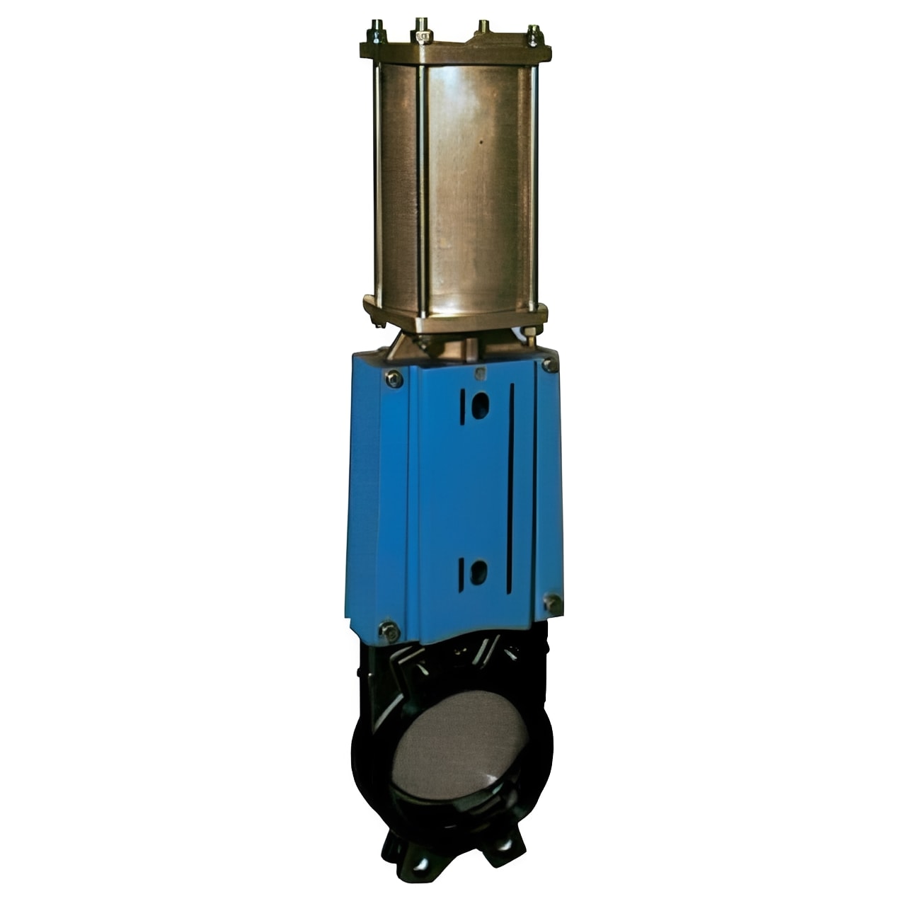 Cast Iron Knife Gate Valve - Handwheel Operated Wafer PN10 for efficient fluid control in industrial pipelines.