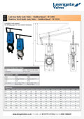 Cast Iron Knife Gate Valve - Unidirectional Lever Wafer PN10 showcasing robust design and lever-operated mechanism.