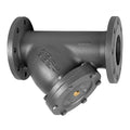 Cast Iron PN16 Flanged Strainer - Stainless Steel Screen for industrial filtration and protection against debris.