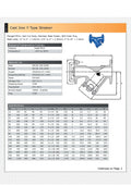 Cast Iron Y Strainer - Flanged PN16 with Stainless Steel Screen specifications and material details overview.