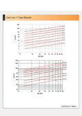 Cast Iron Y Strainer - Flanged PN16 with Stainless Steel Screen performance graphs and data representation