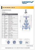 Cast Steel Globe Valve - Flanged ANSI 300 Handwheel Operated technical specifications and diagrams