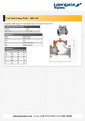 Cast Steel Swing Check Valve - Flanged ANSI 300 Class specifications and details.