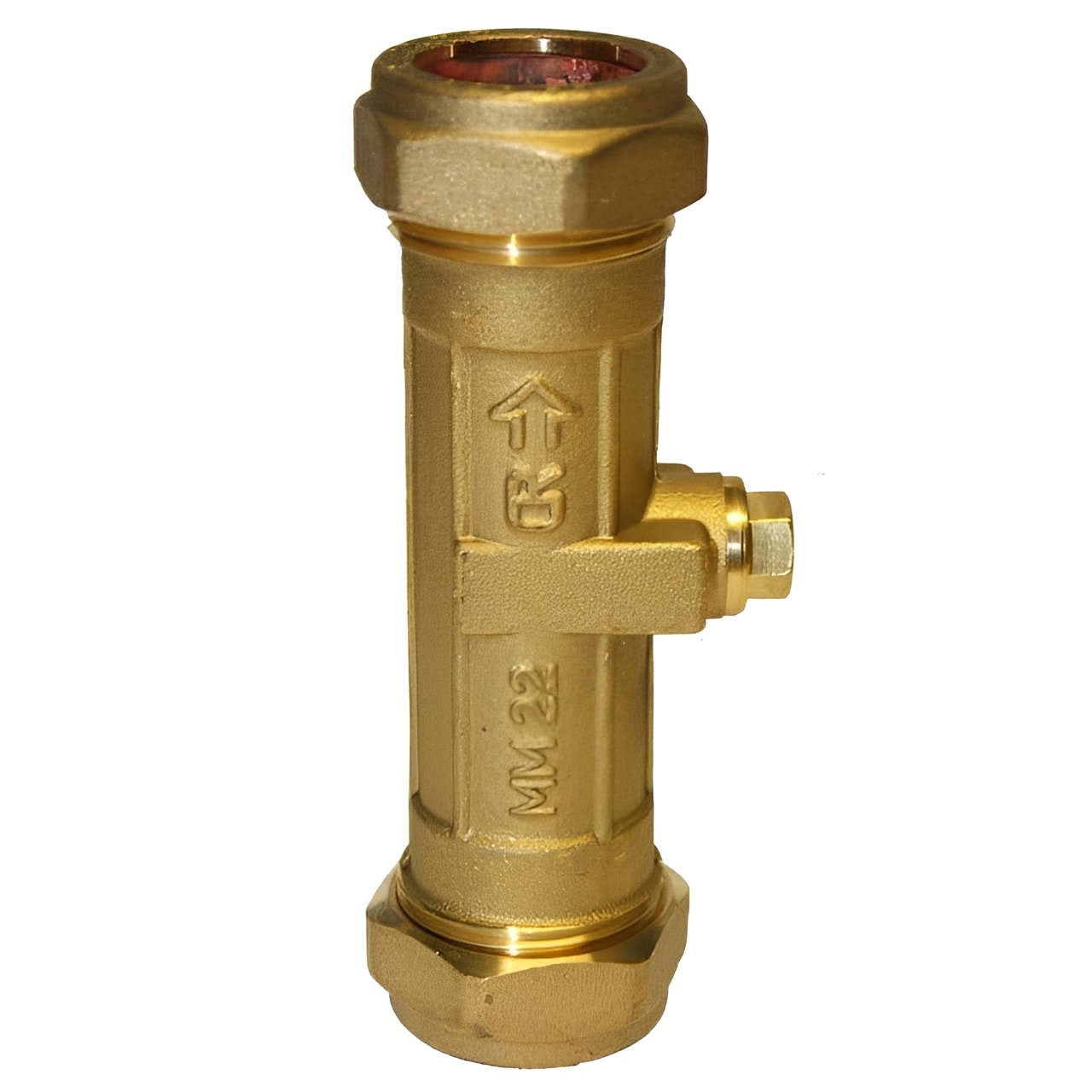 CR Brass Double Check Valve Compression - WRAS Approved for plumbing systems with reliable backflow protection.