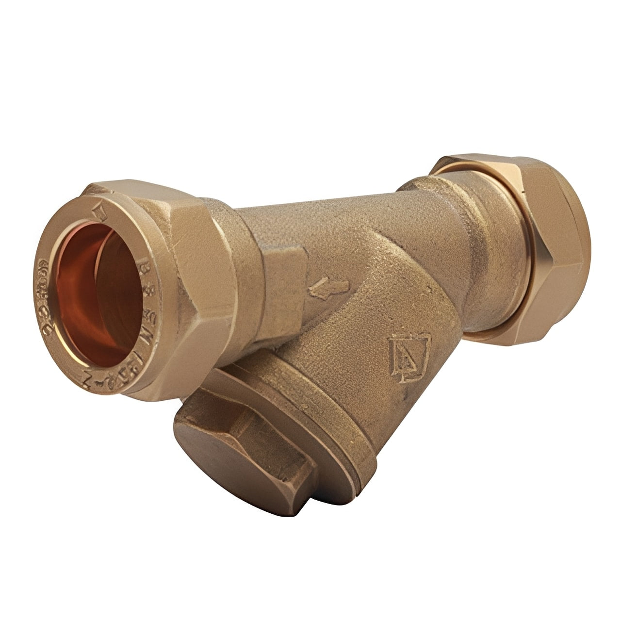 CR Brass Y Type Strainer - Compression Ends Stainless Steel Mesh for effective filtration and protection of pipework.