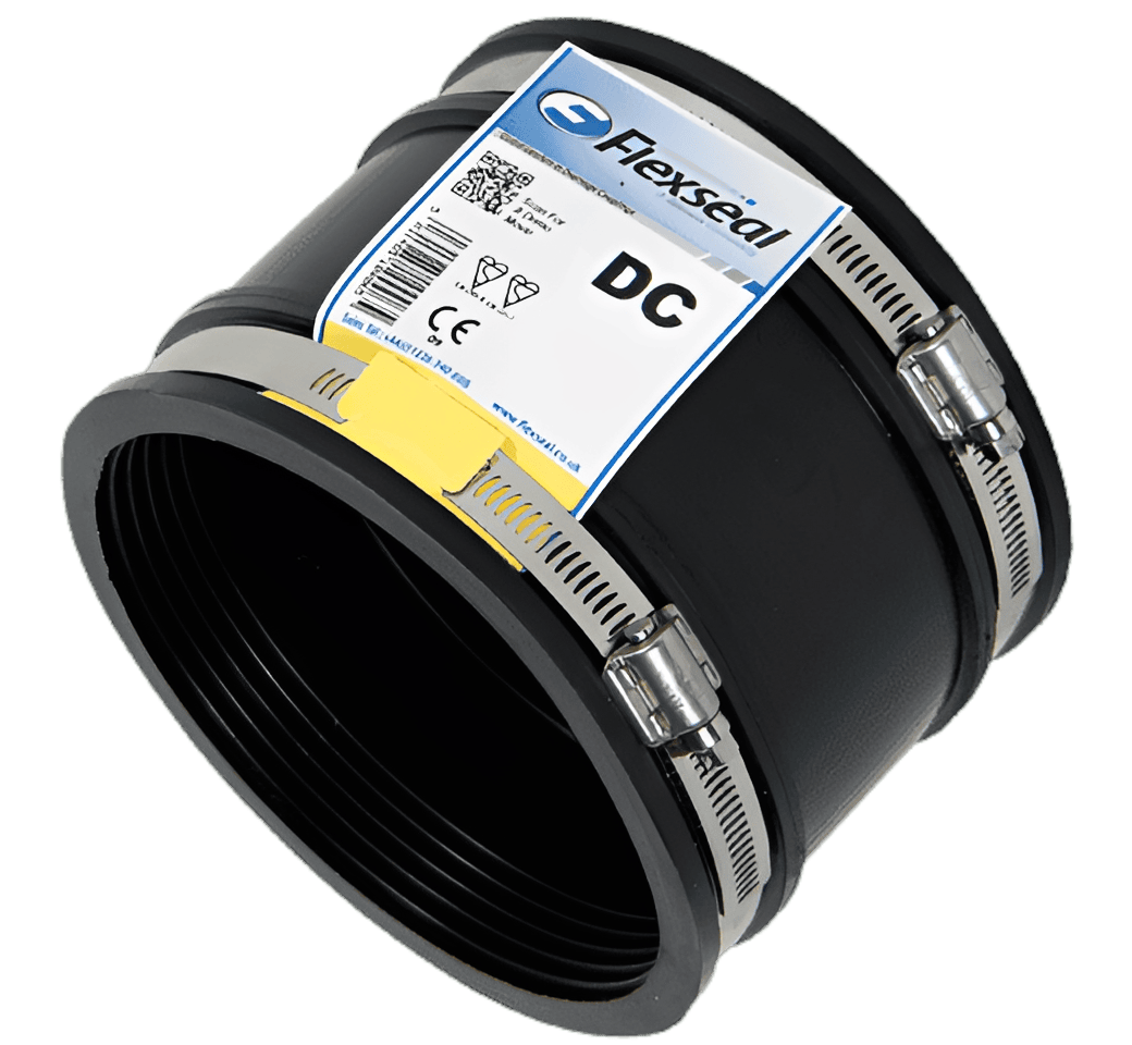 Fernco DC75 Flexible Drain Coupling 60-75mm - high-quality solution for drainage pipe connections.