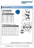 Dual Plate Wafer Check Valve - NBR Seat PN10 Ductile Iron technical specifications and dimensional information.