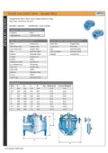 Ductile Iron Flanged Check Valve PN16 - WRAS Approved technical specifications and diagram