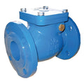 Ductile Iron Flanged Check Valve PN16 - WRAS Approved in blue with flanged ends for water systems